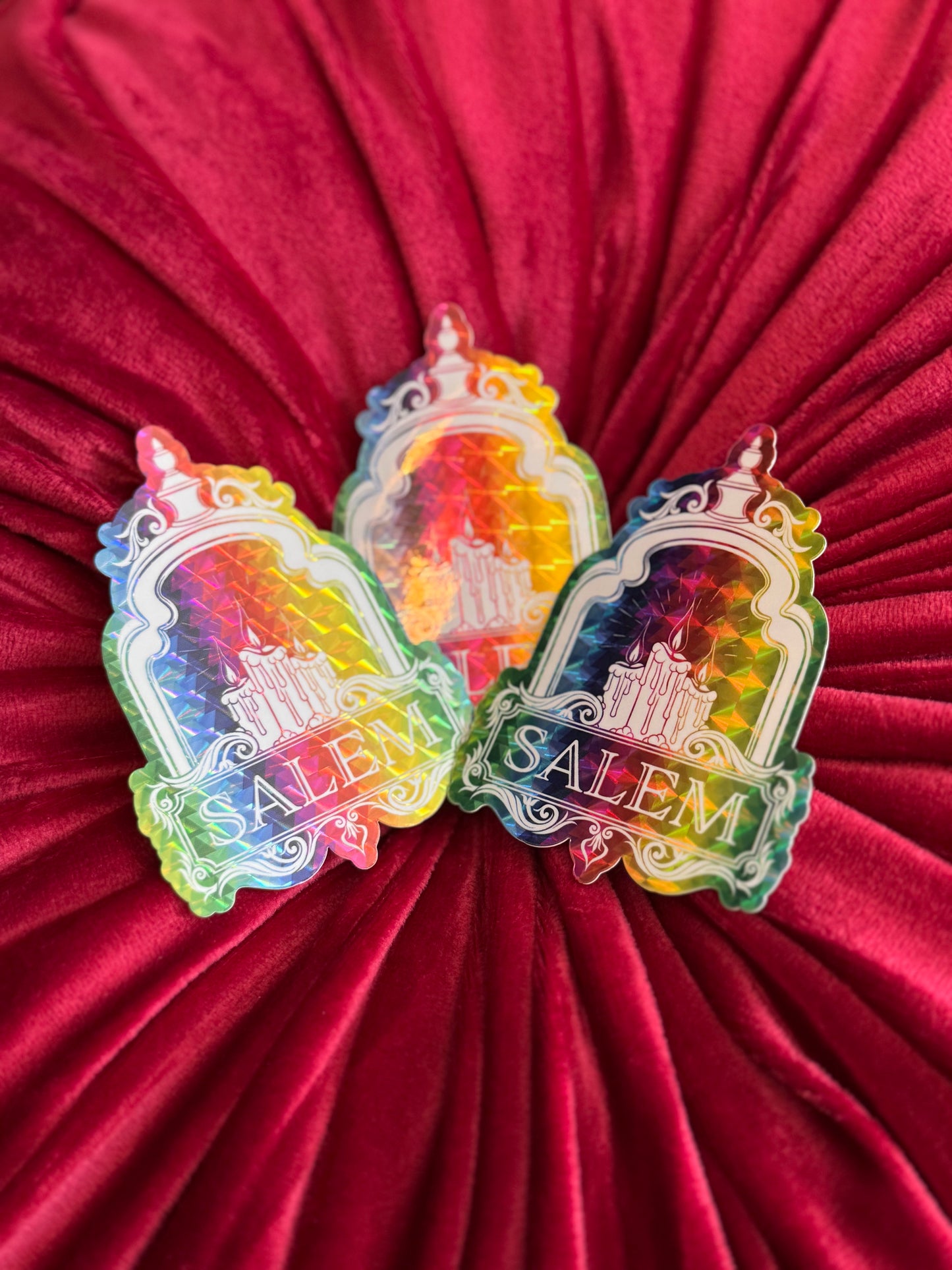 Nocturne Lantern Sticker – Prismatic Rainbow Pride Edition