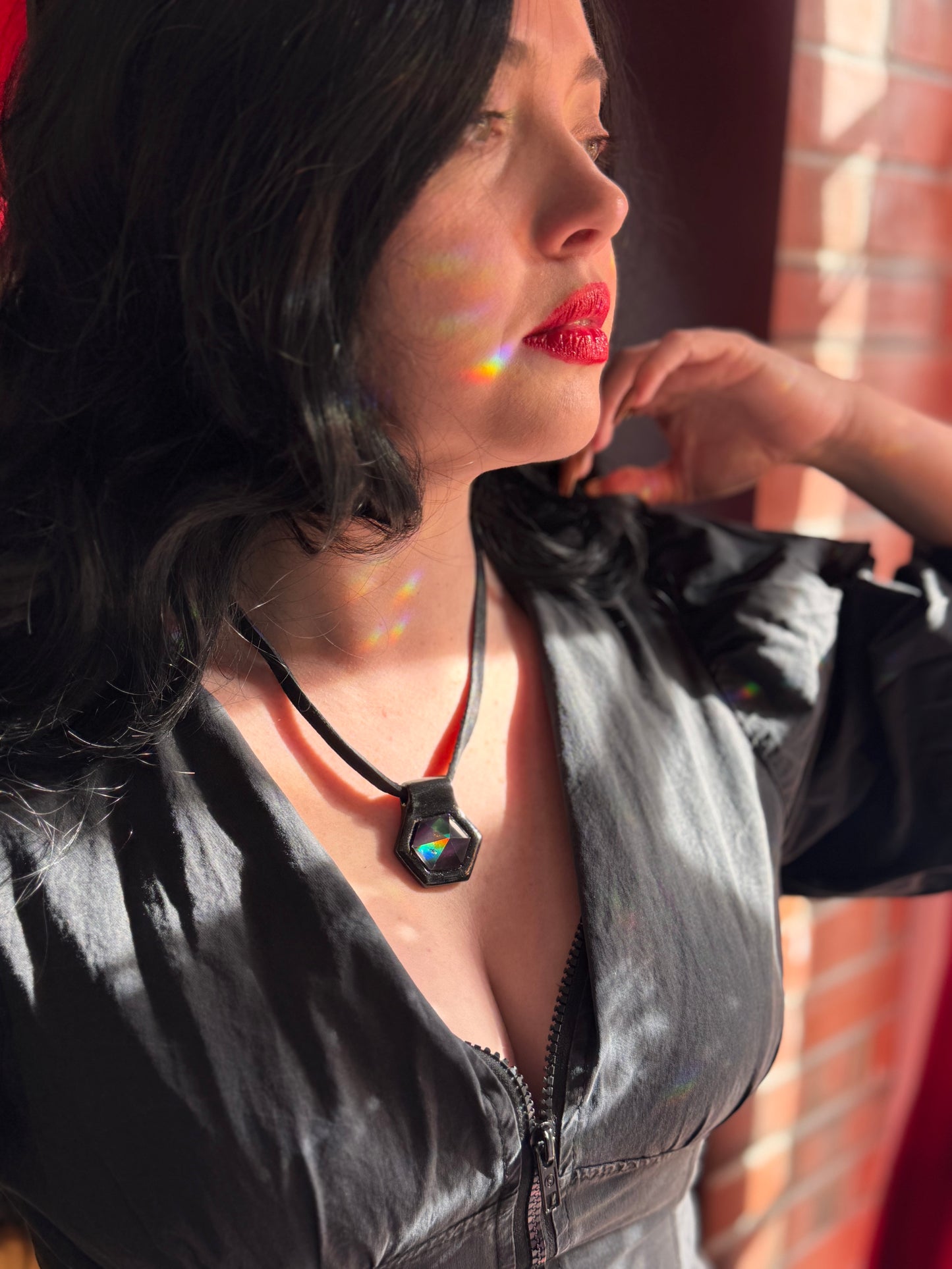 Bowie Hex Rainbow Quartz Talisman Collection by Become Spellbound