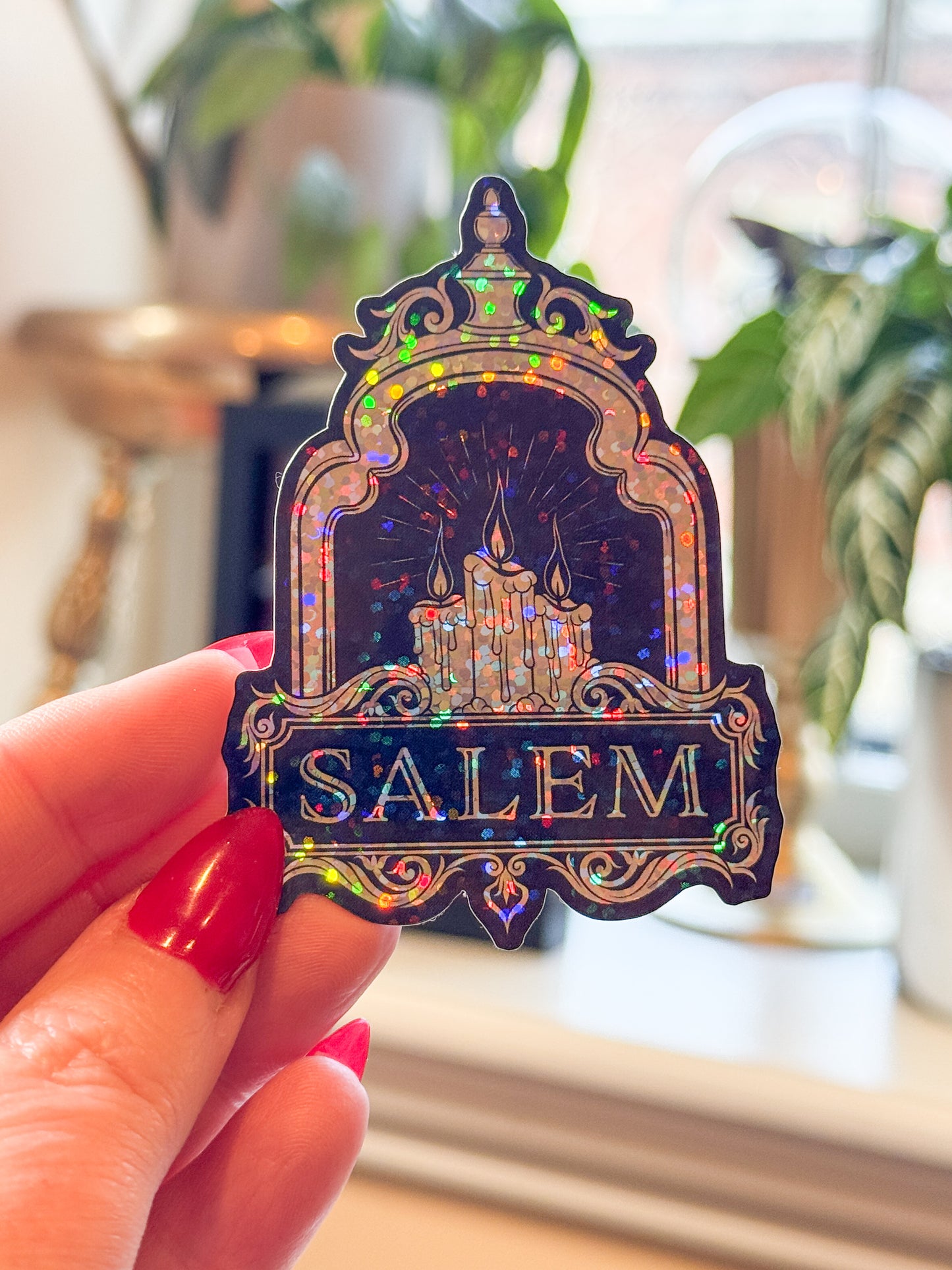 Nocturne Lantern Sticker - Salem Glitter!