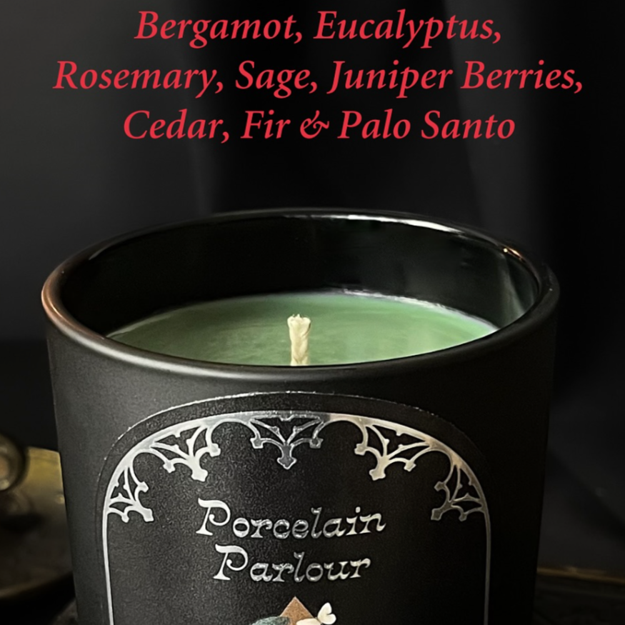 Porcelain Parlour ~55 Hour Candle by Graveyard Wanders