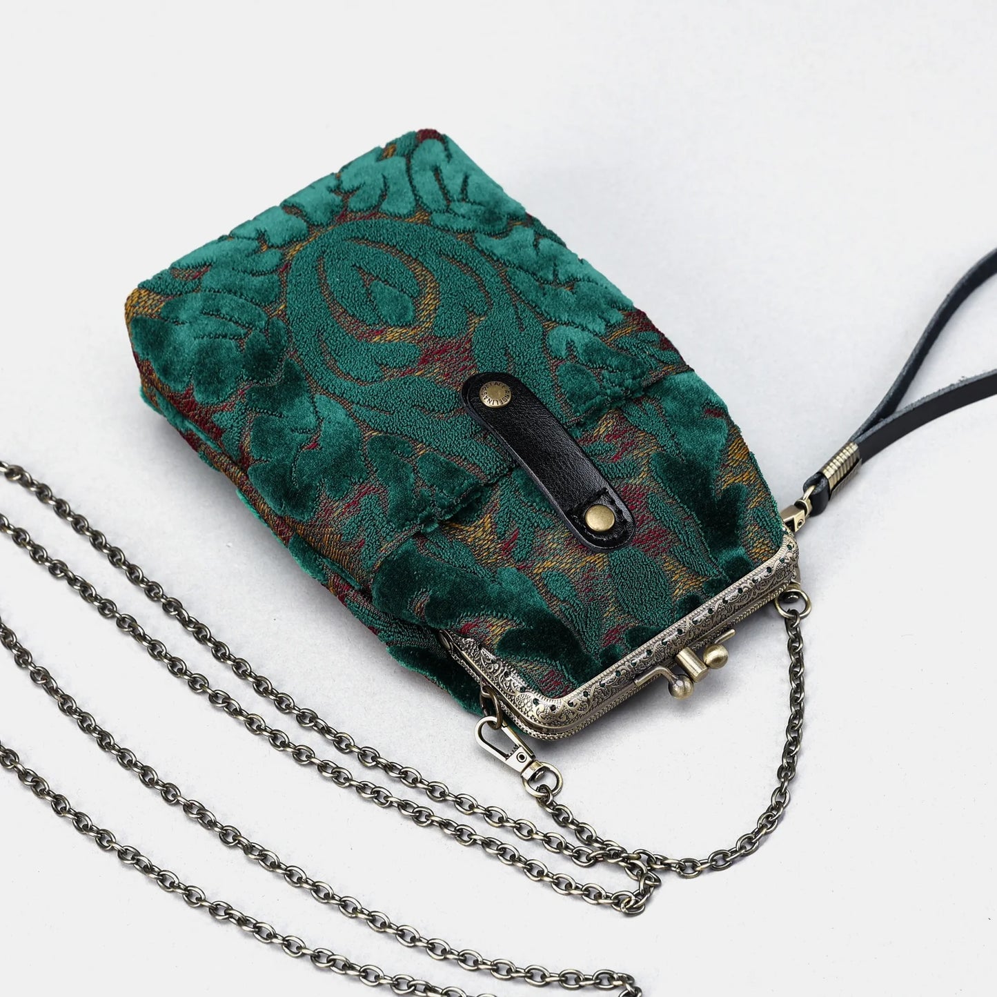 Burnout Velvet Jade Green Carpet Phone Case