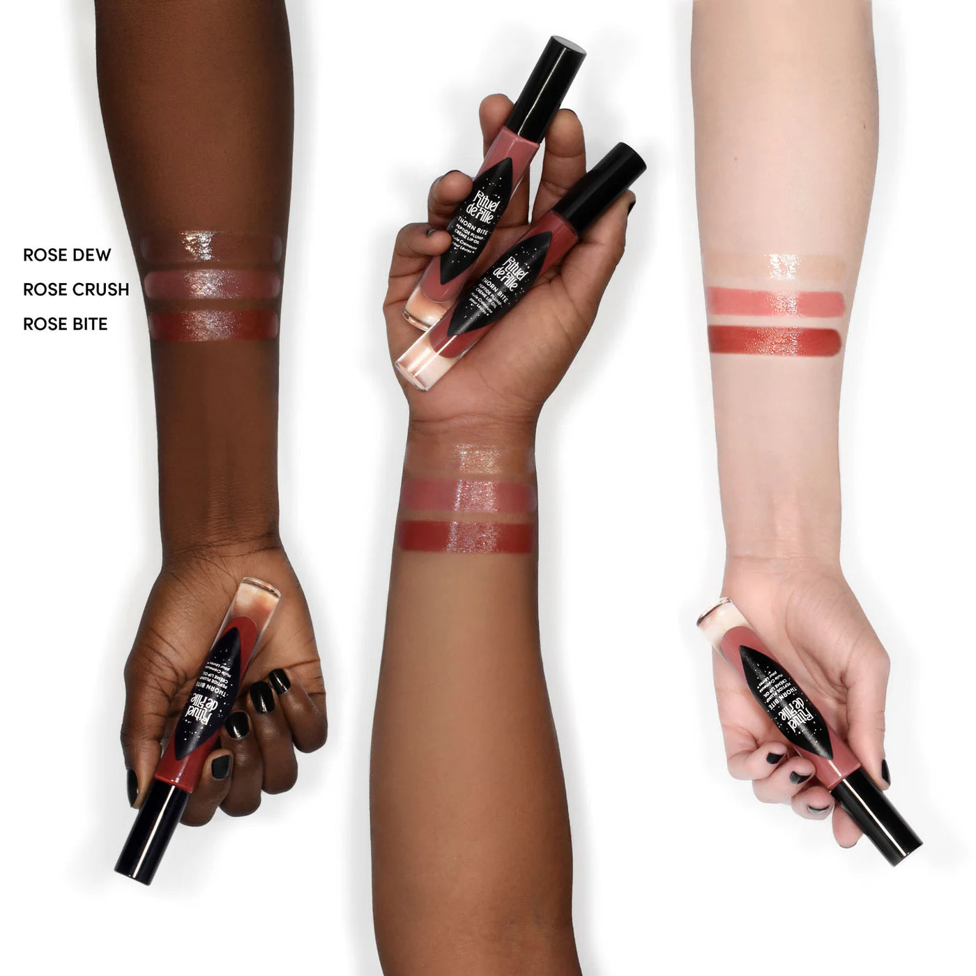 Thorn Bite Peptide Plump Crème Lip Oil: Rose Bite