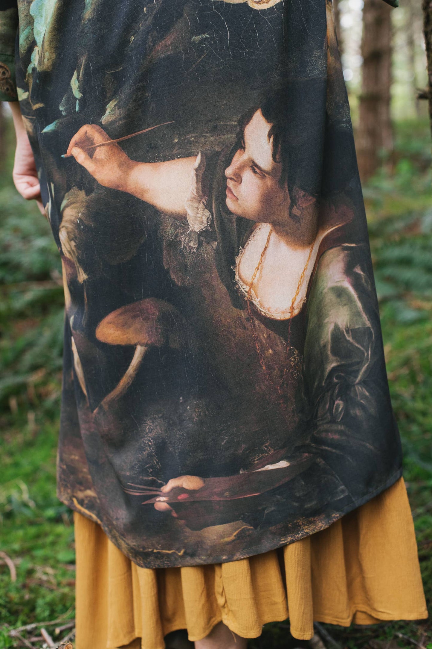 Heartwork Duster Kimono Robe w/ Butterflies