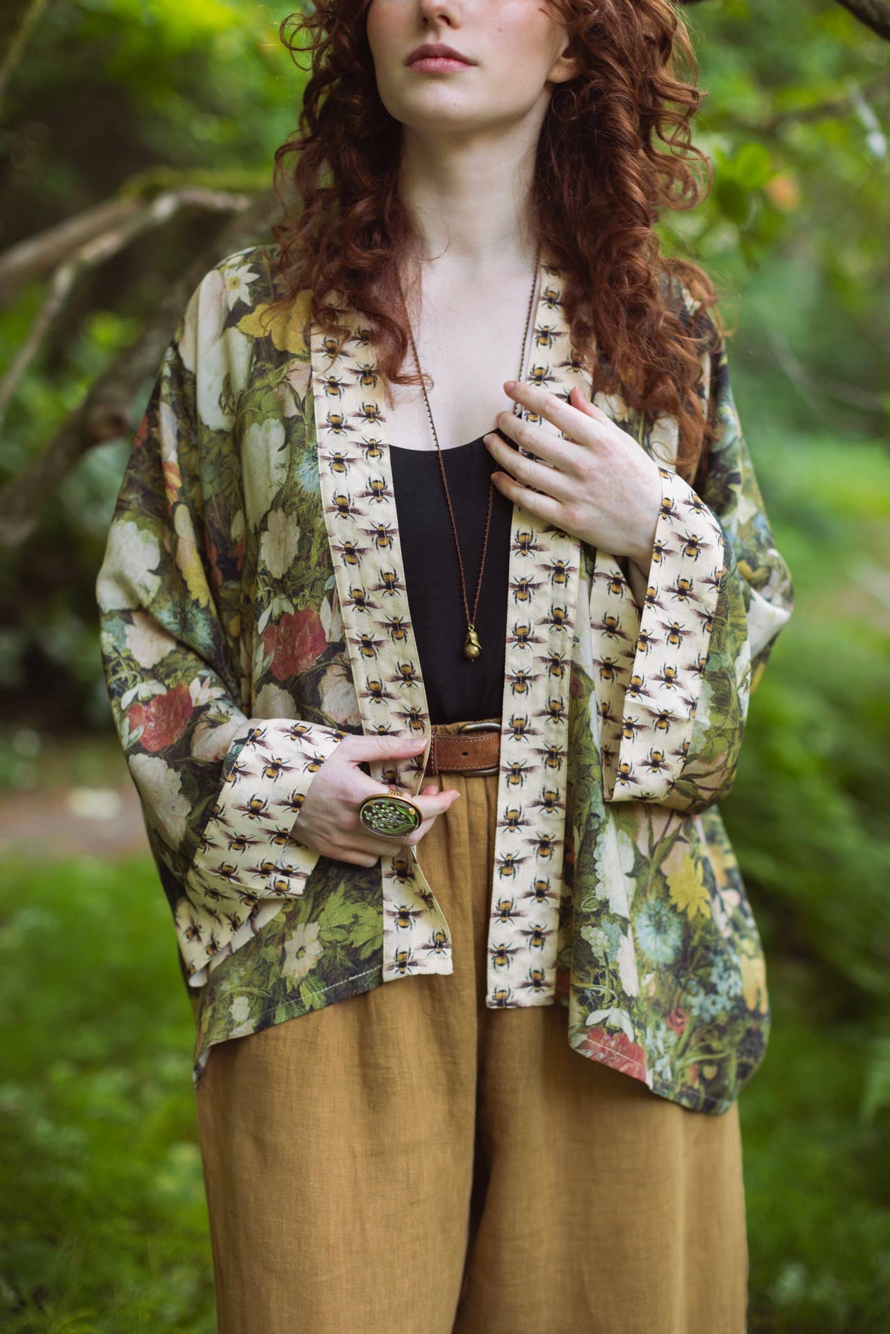 I Dream In Flowers Pixie Duster Cropped Kimono