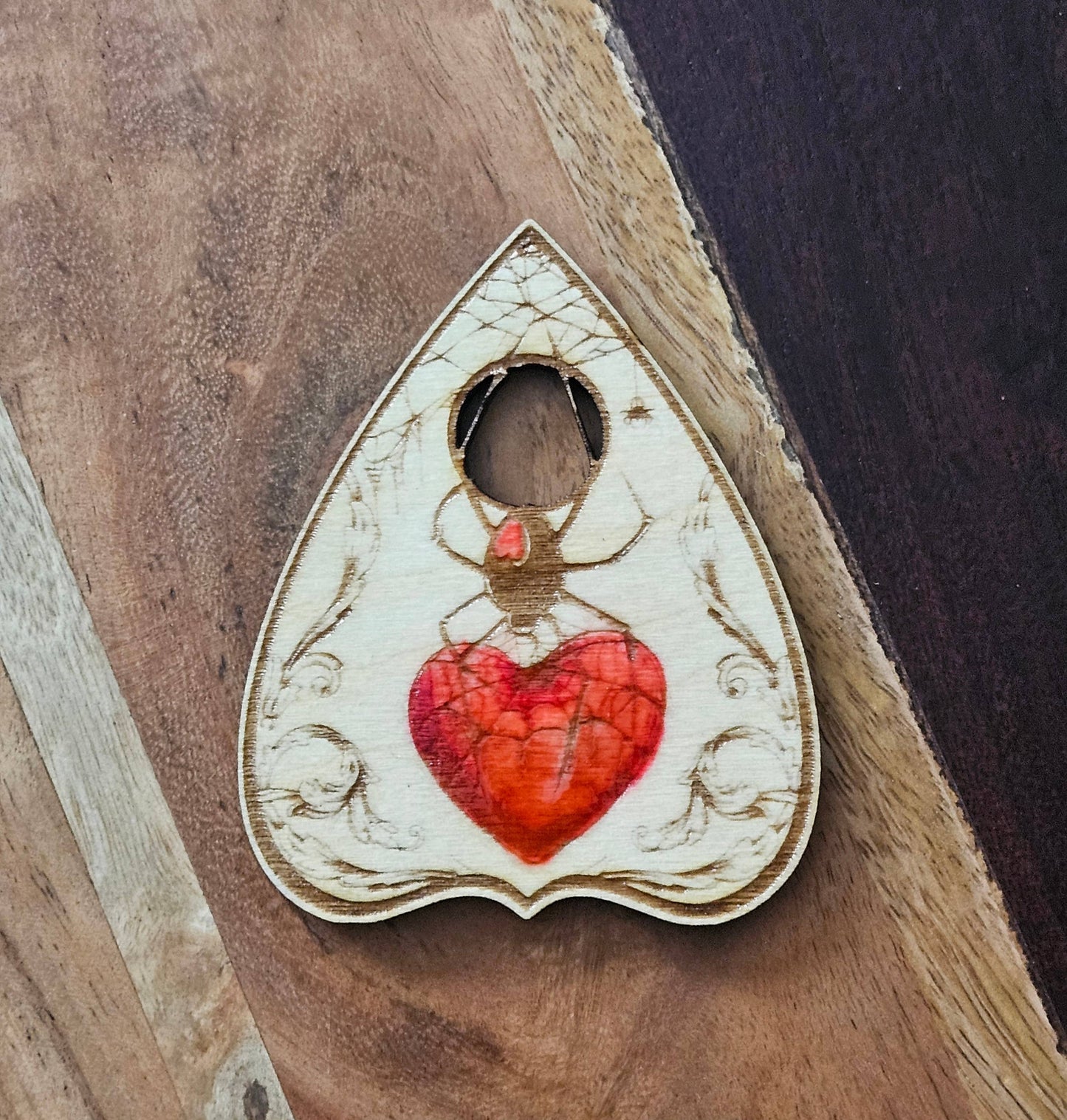 Tainted Love Spider Heart Ouija Spirit Board w/ Planchette