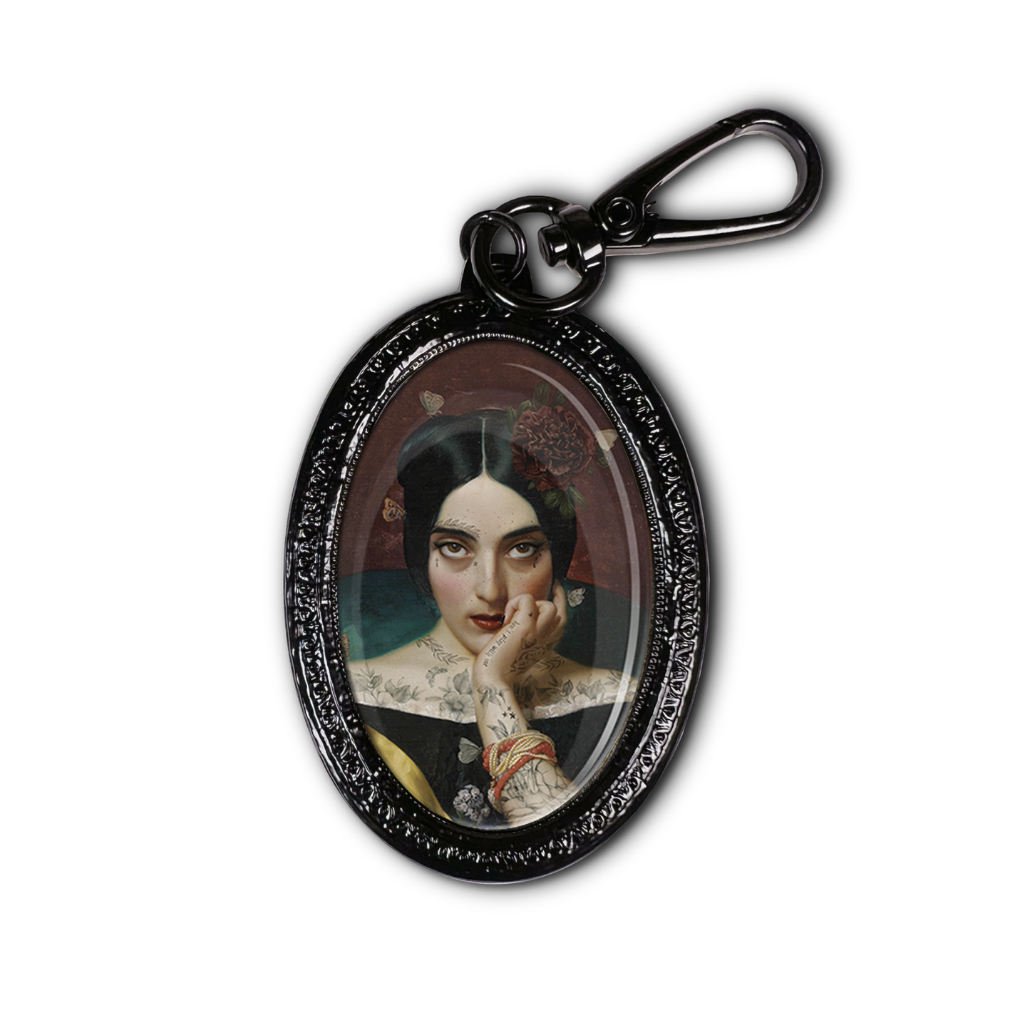 Black Clementine Keychain by Voglio Bene