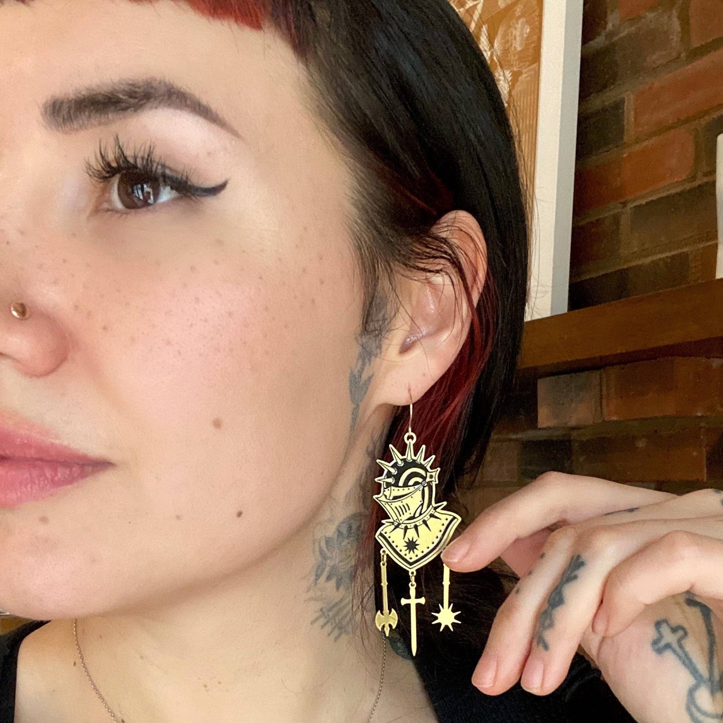 To The Death Earrings by While Odin Sleeps