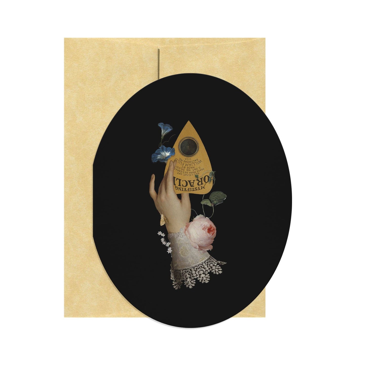 Victorian Hand Holding Planchette Greeting Card by Open Sea