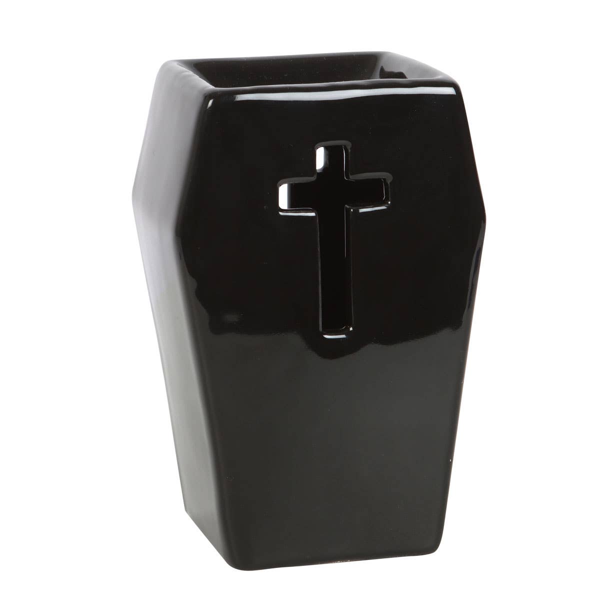 Gothic Black Coffin Oil Burner and Wax Warmer