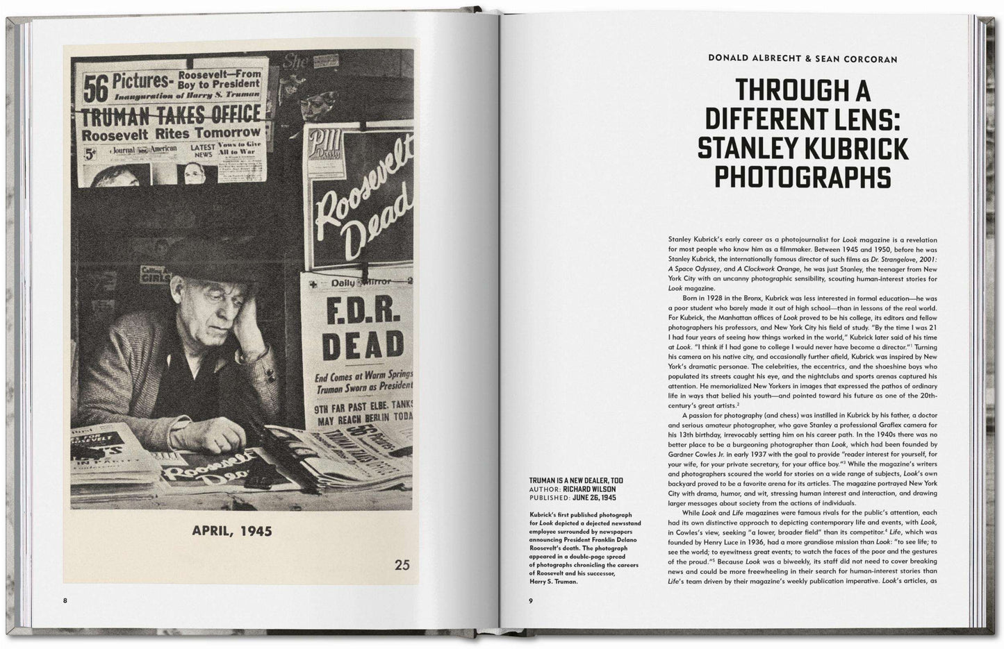 Stanley Kubrick Photographs. Through a Different Lens (German, French, English)