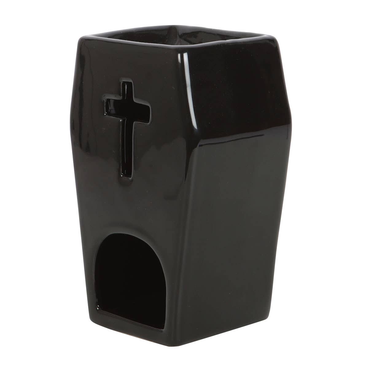 Gothic Black Coffin Oil Burner and Wax Warmer