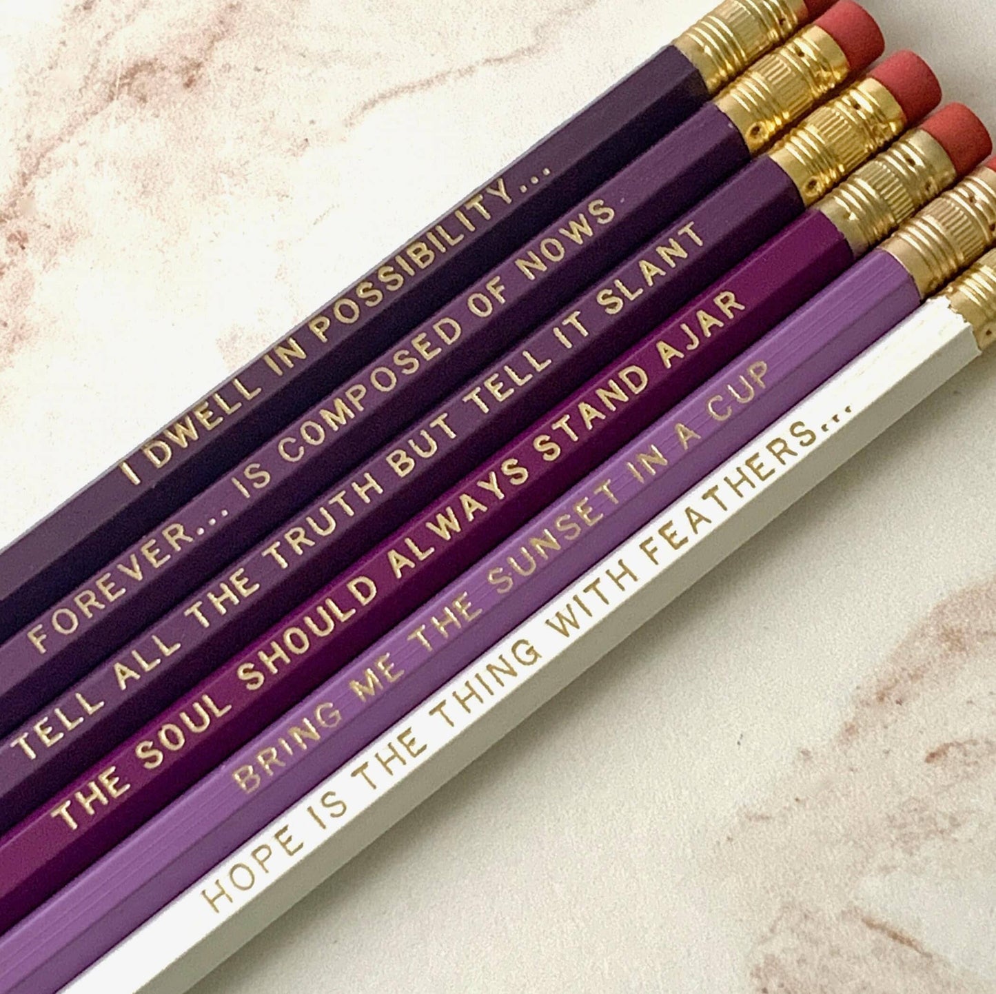 Emily Dickinson Poetry Pencils for Mothers Day