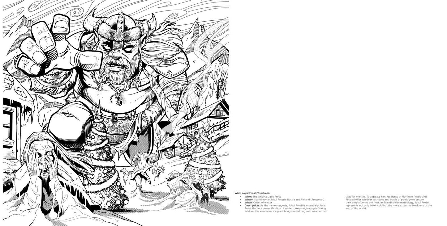 Creepy Krampus Coloring Book by Andy Price (Paperback)