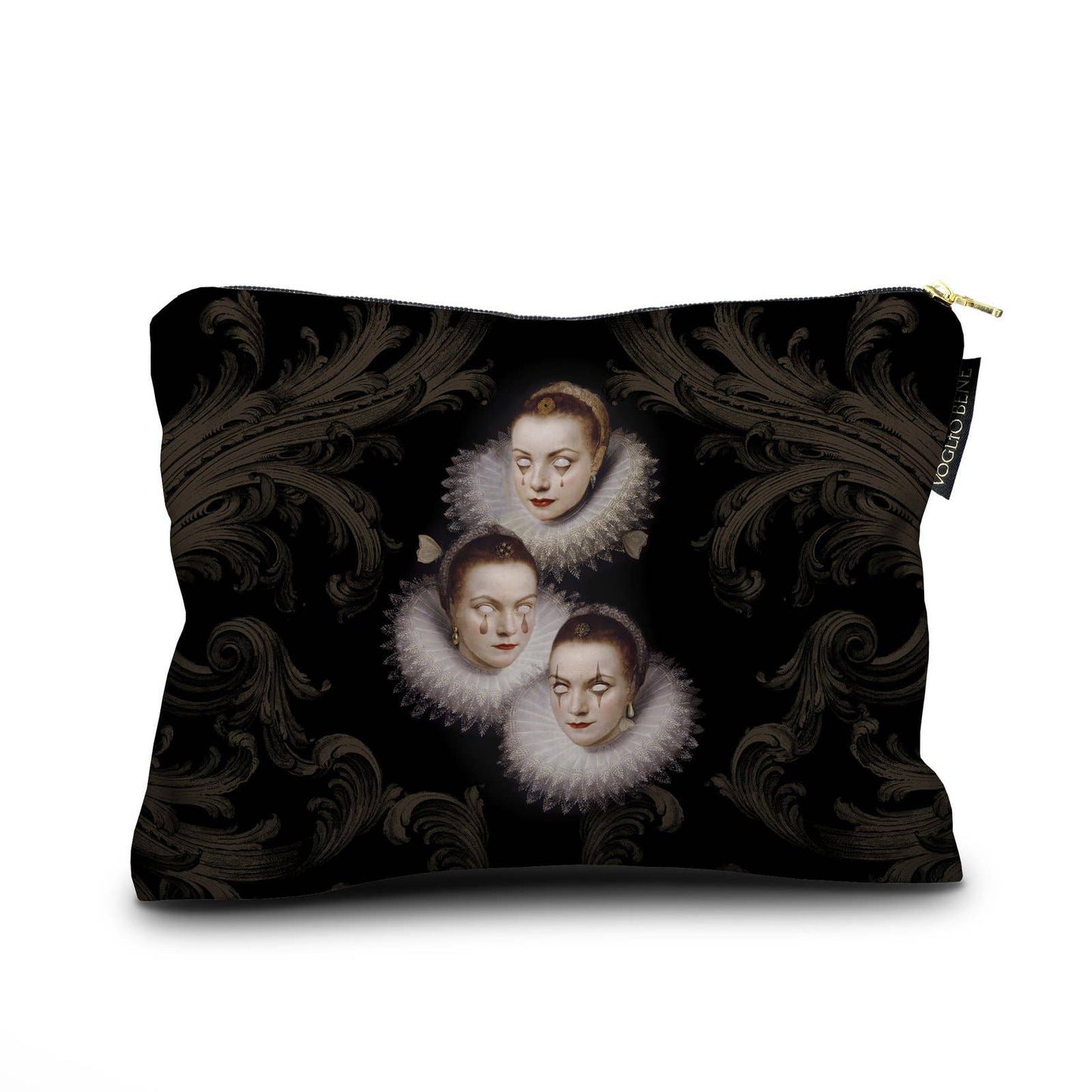 Sororite French Clown Velvet Pouch by Voglio Bene