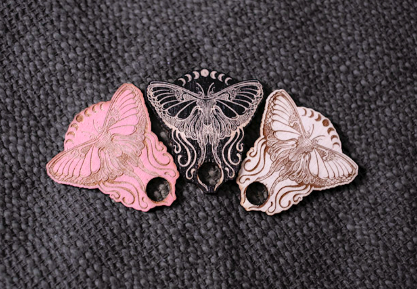 Pink Moonlit Wings Ouija Spirit Board w/ Planchette