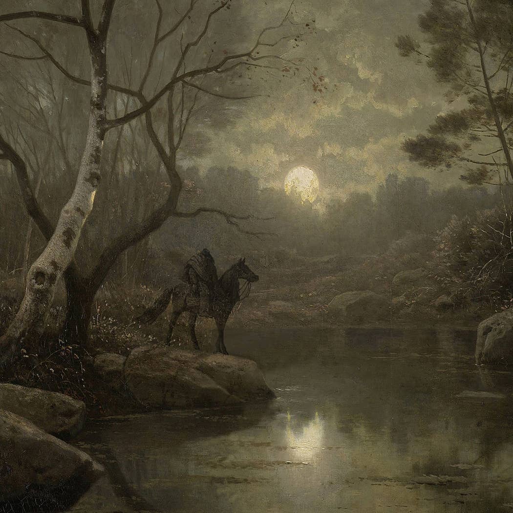 Headless Horseman Forest Scene Decorative Tray