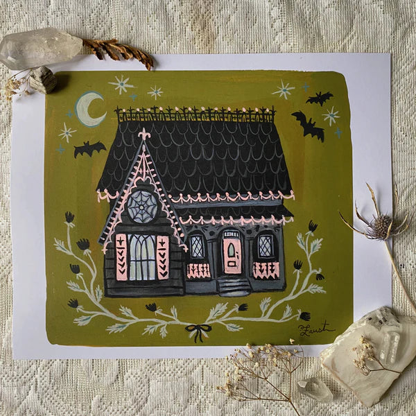 Victorian Cottage 8x10 Art Print by Olivia Faust