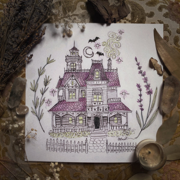 Practical Magic House 8x8 by Olivia Faust