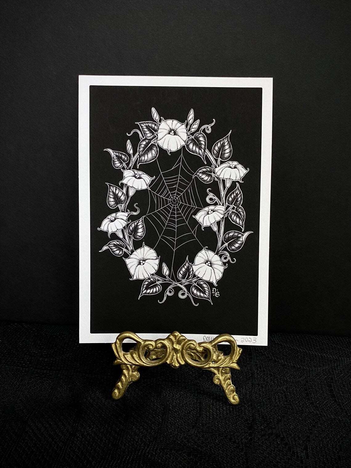 Moonflower Web Portal 8.5x11 Print - Nocturne LLC