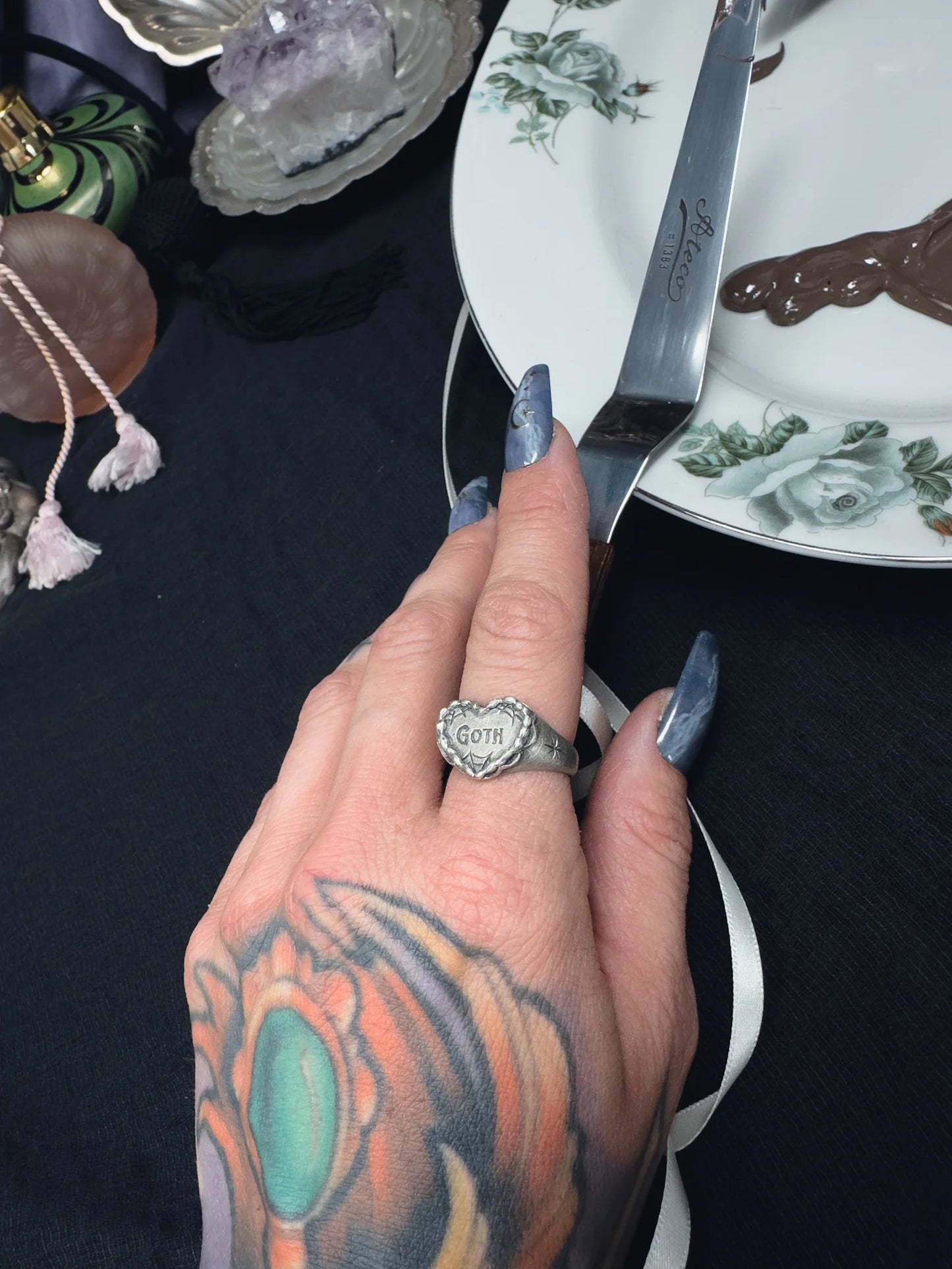 Sugar Goth Ring by Uneven x Olivia Faust