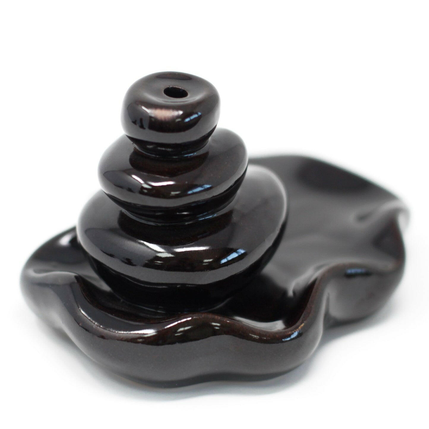 Black Ceramic Backflow Incense Burner
