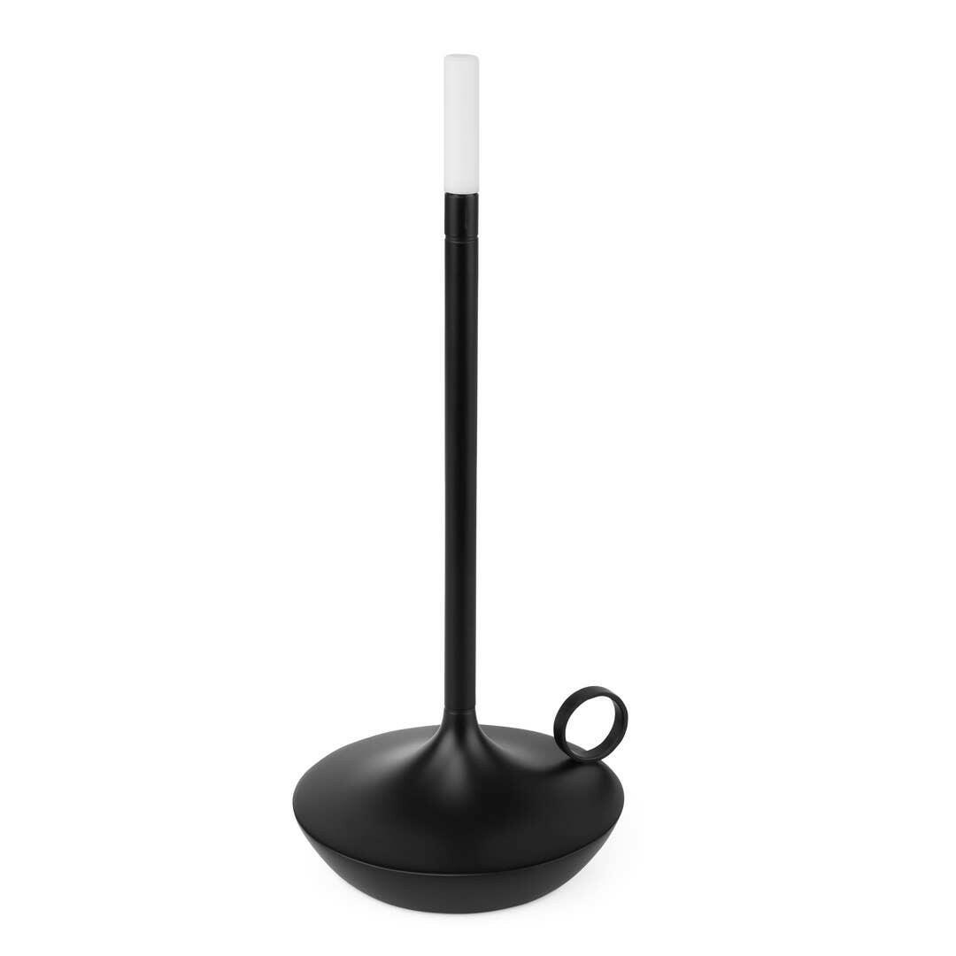 Dark Academia Rechargeable Candle Lamp - Black