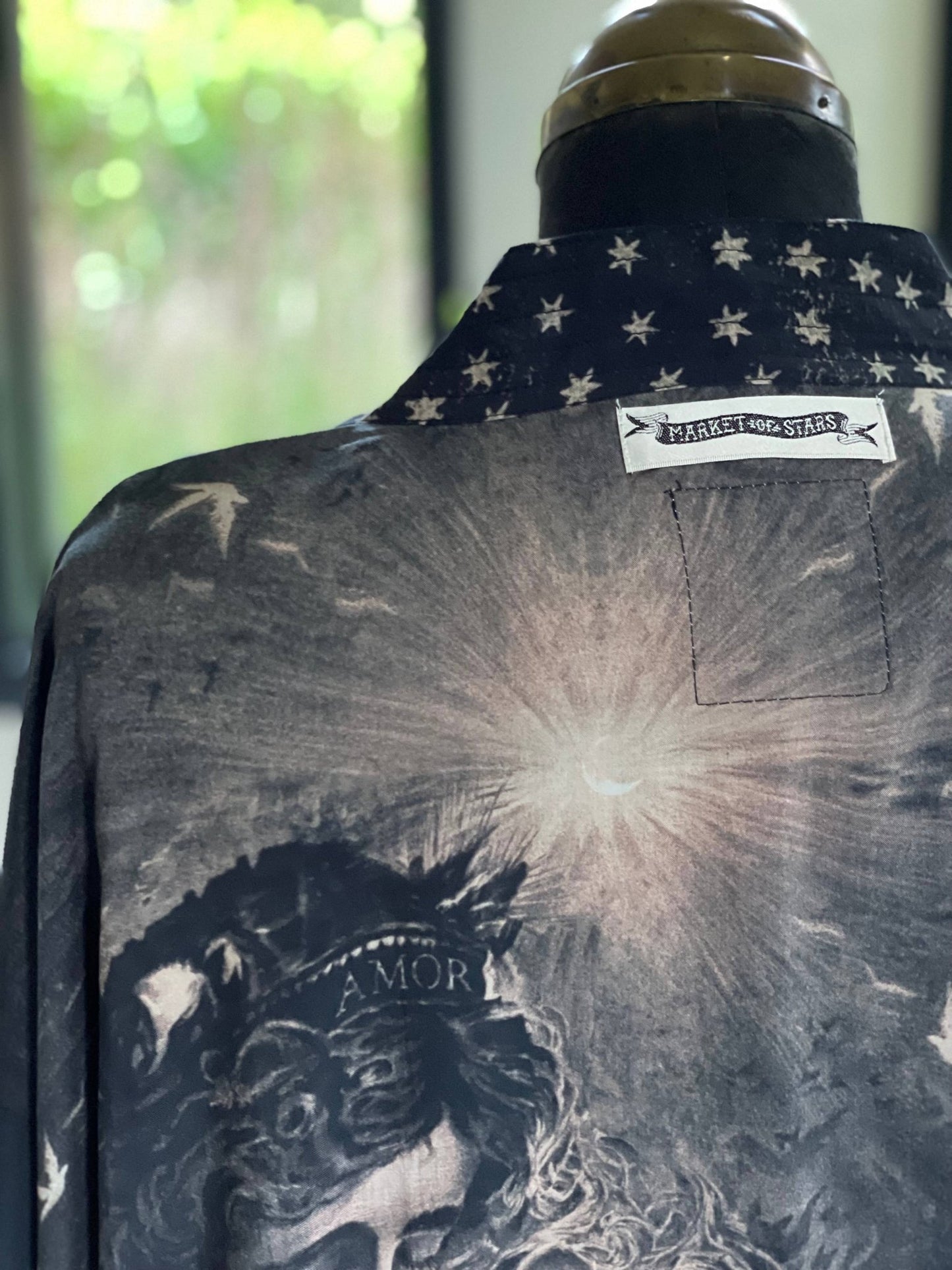 Love Conquers All (Cropped Bamboo Kimono) - Nocturne LLC