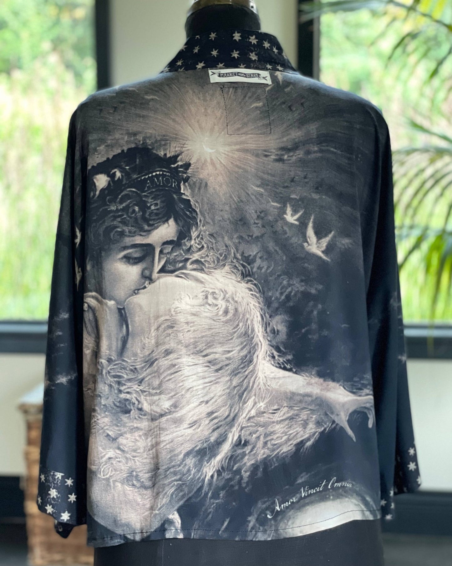 Love Conquers All (Cropped Bamboo Kimono) - Nocturne LLC