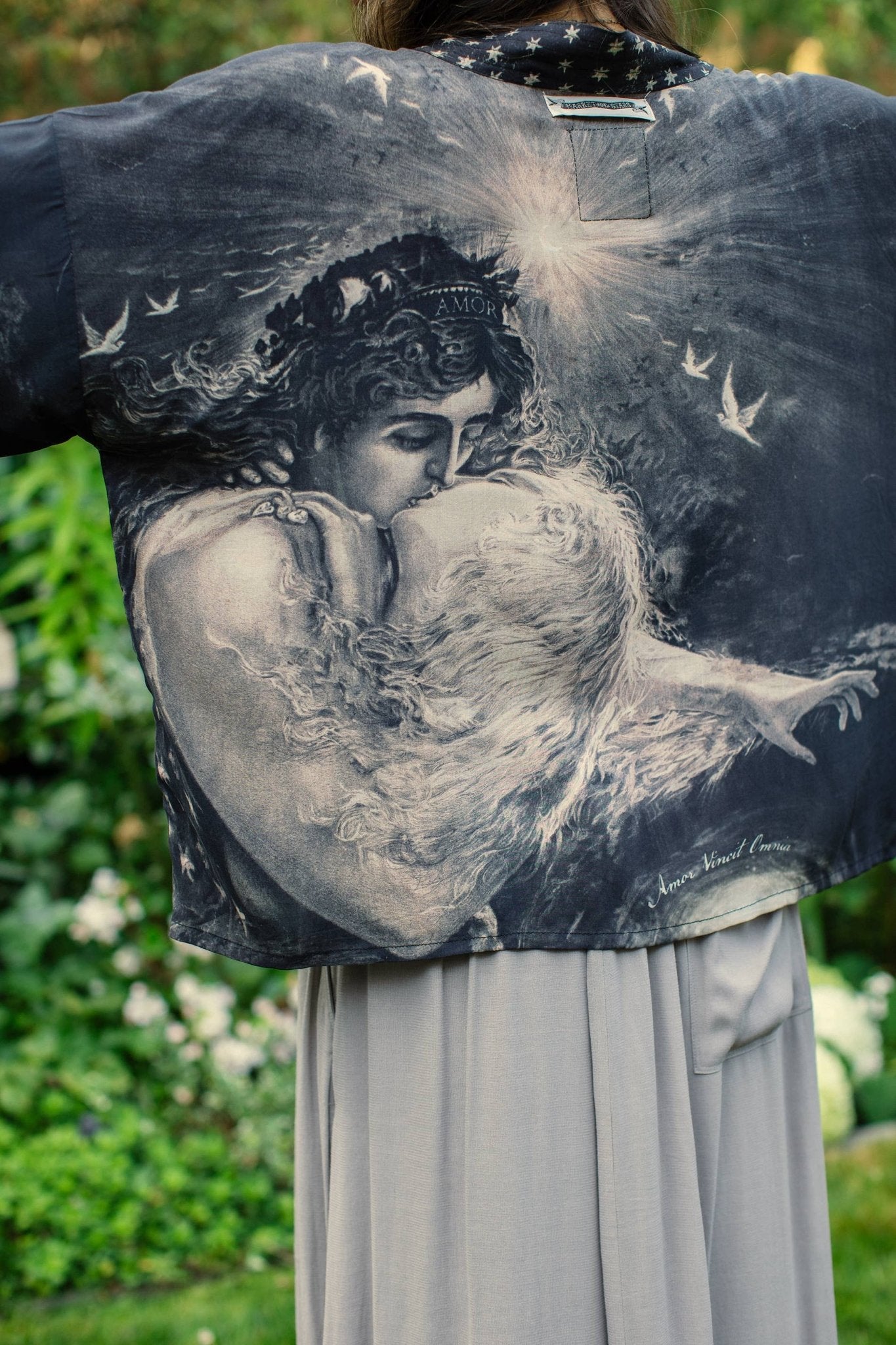 Love Conquers All (Cropped Bamboo Kimono) - Nocturne LLC