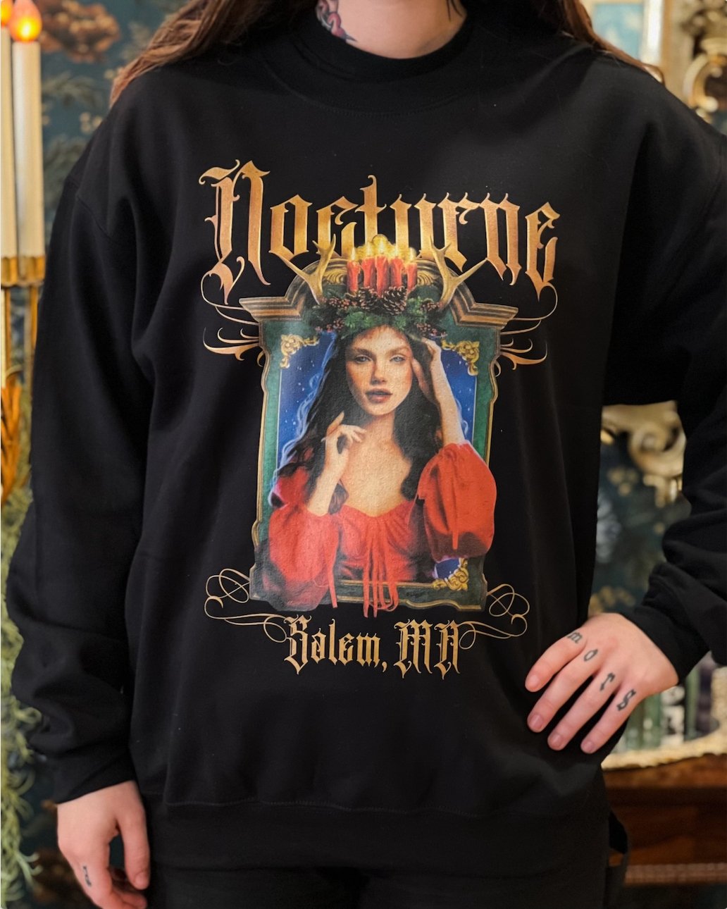 Nocturne Yule Crew Neck by Wonder Witch Boutique