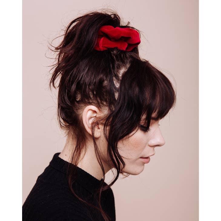 Scarlet Siren Red Velvet Scrunchie - Nocturne LLC