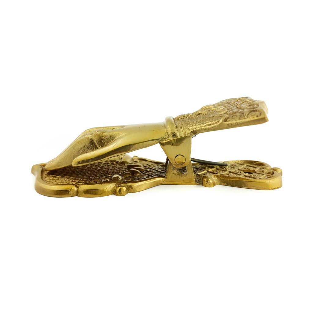 Shined Brass Hand Paper Clip - Nocturne LLC
