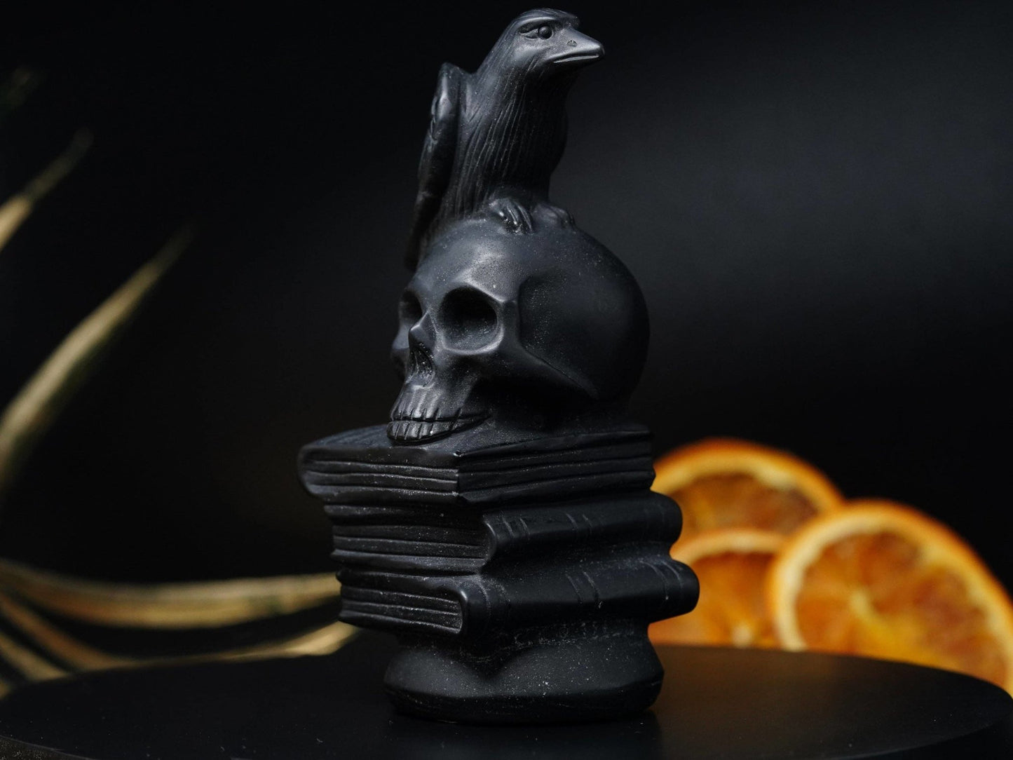 ‘The Raven’ Obsidian Sculpture - Nocturne LLC