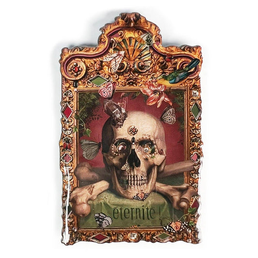 Eternite Memento Mori Skull Pin by Voglio Bene