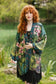 The Daydreamer Matinée Duster Kimono w/ Roses & Rabbits
