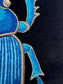 Beetle - The Guardian Embroidered Velvet Pillow