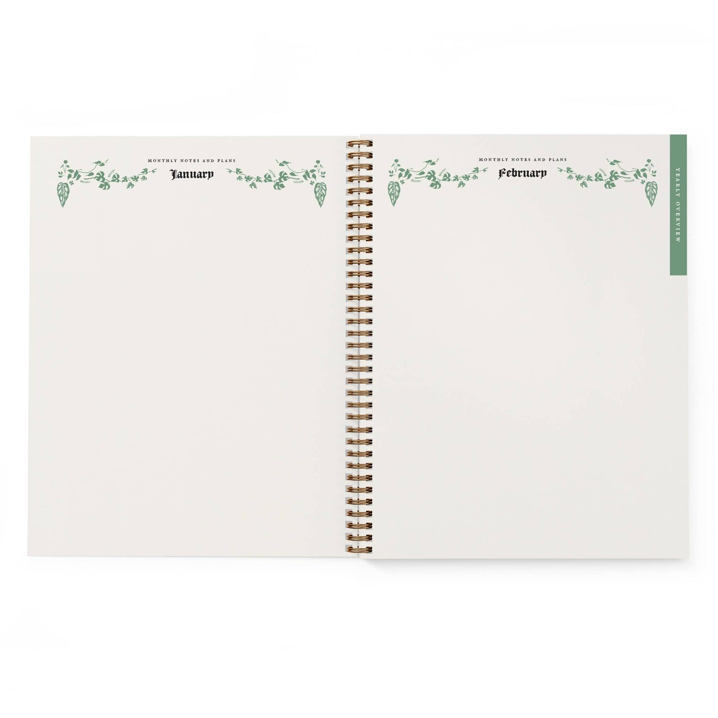 The Garden ~ Houseplant Daybook and Yearly Botanical Planner