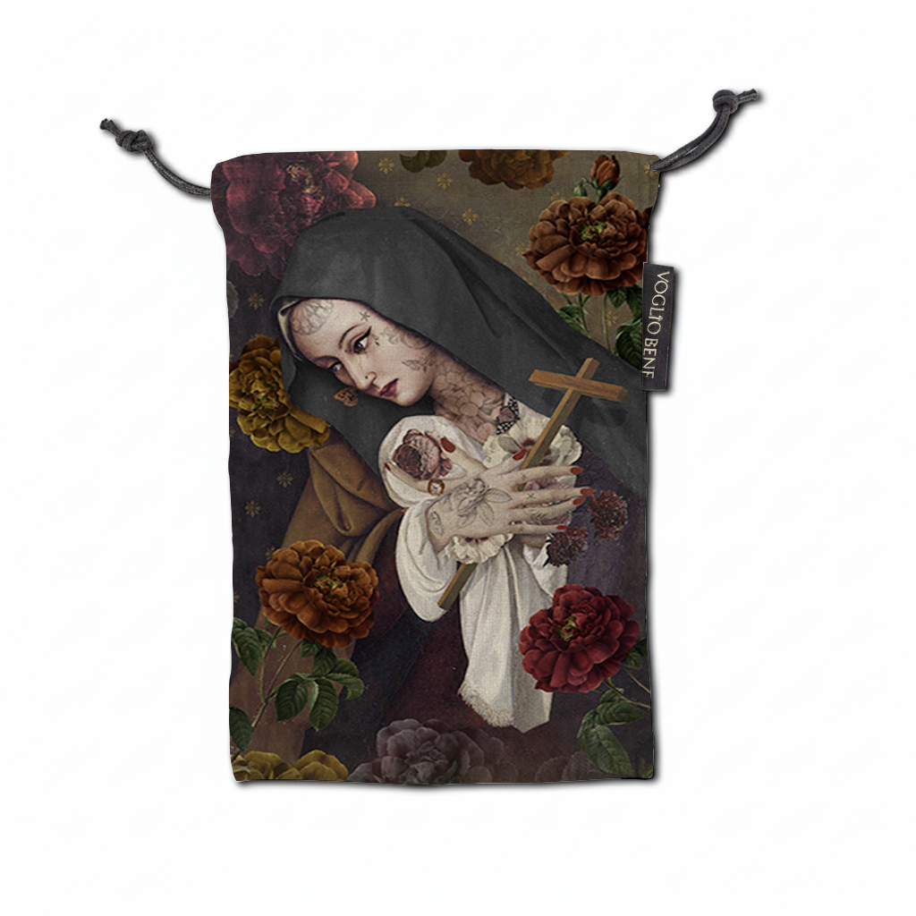Saint Therese Drawstring Tarot Bag by Voglio Bene