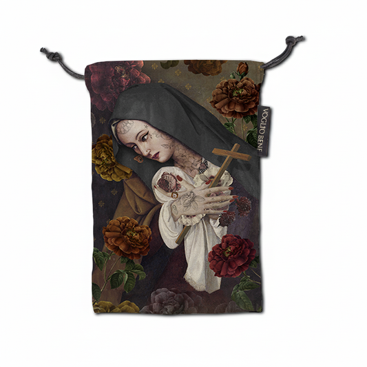 Saint Therese Drawstring Tarot Bag by Voglio Bene