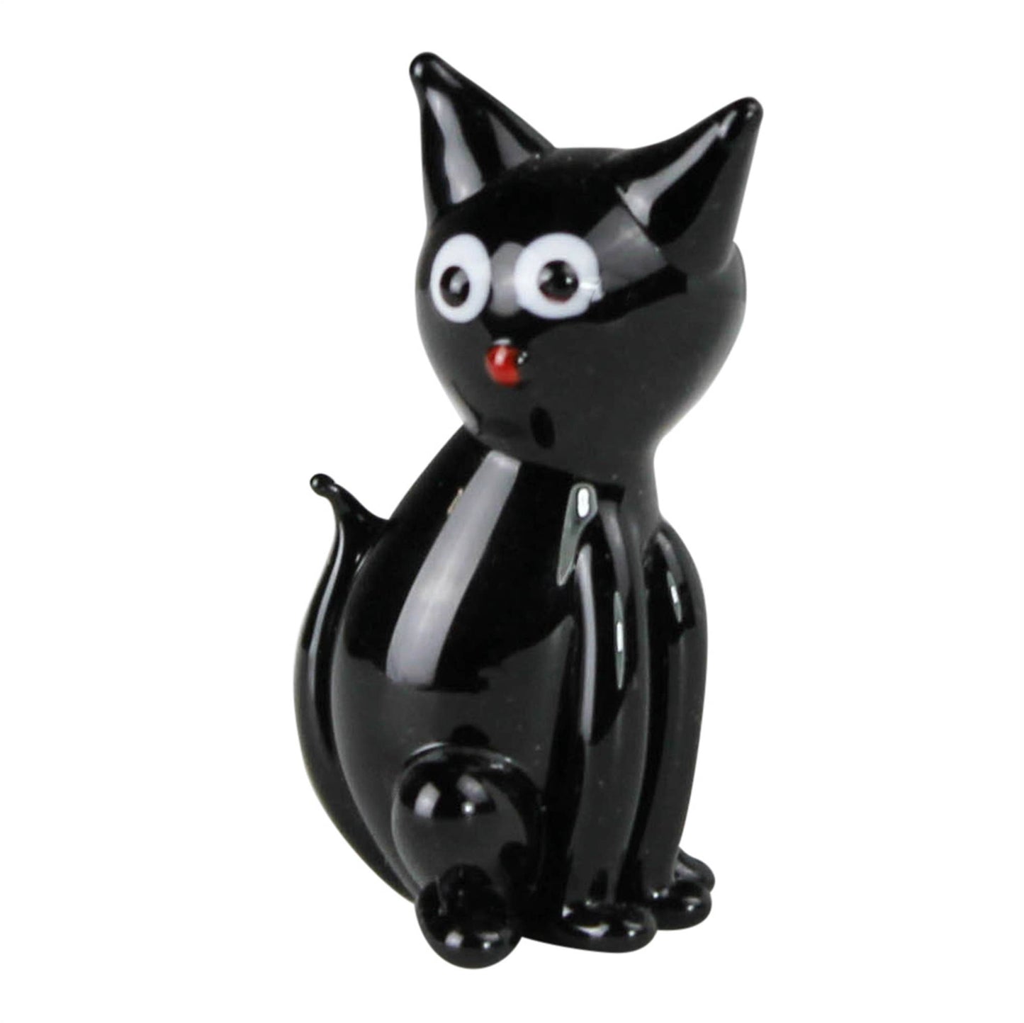 Glass Black Cat