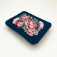Peony - Prosperity Embroidered Velvet Everything Pouch