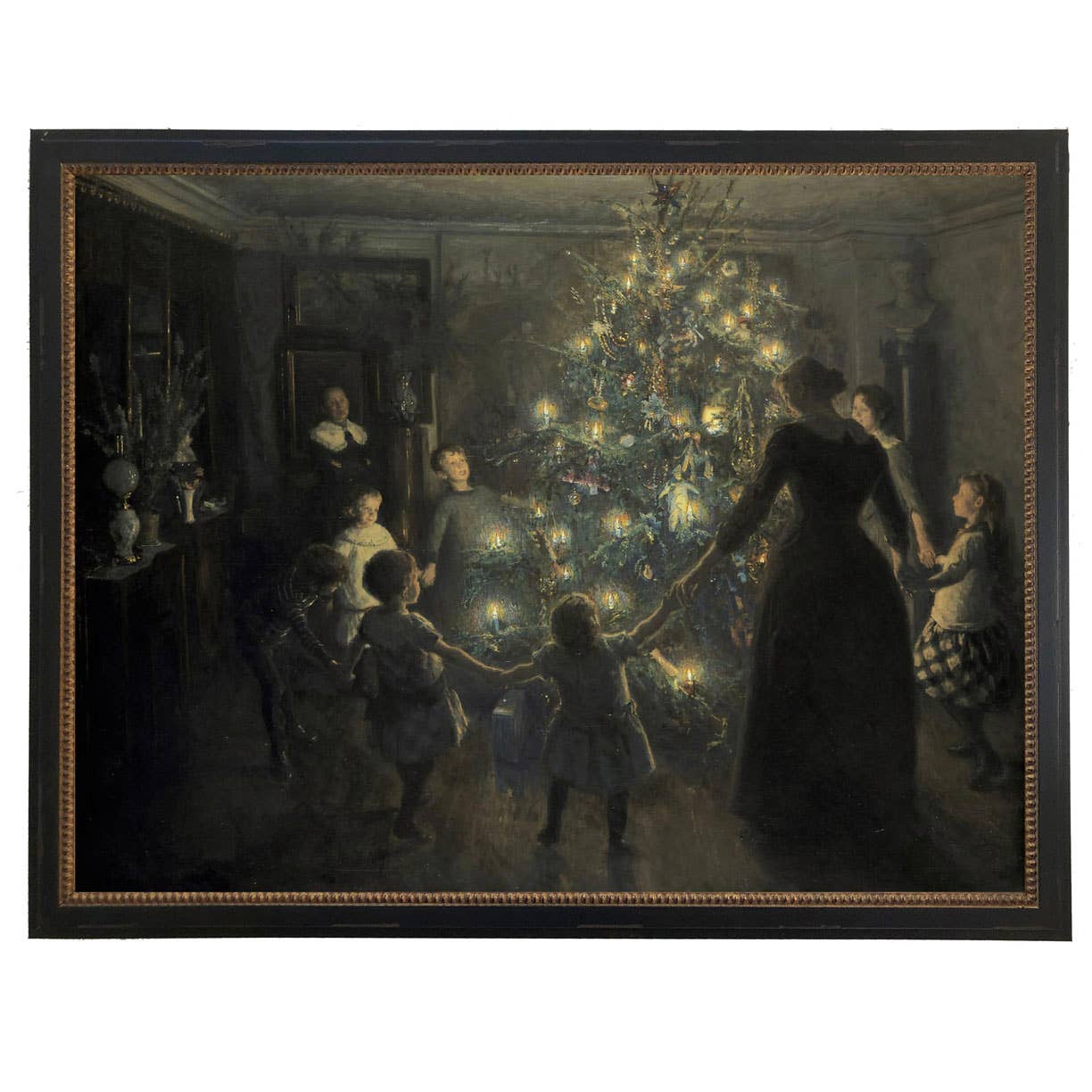 Vintage Family Christmas oil painting reproduction
