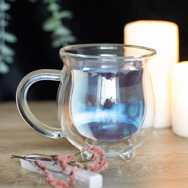 Glass Cauldron Mug (Double Walled)