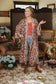 Art of Life Kimono w/ Flower Palette Print