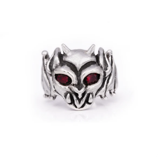Garnet Gargoyle Ring - Size 9