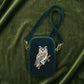 Owl - Wisdom Embroidered Velvet Cell & Sunnies Cross Body