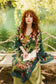 The Daydreamer Goddess Duster Kimono w/ Roses & Rabbits