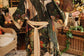 Labour of Love Opera Duster Kimono Robe w/ florals & violin