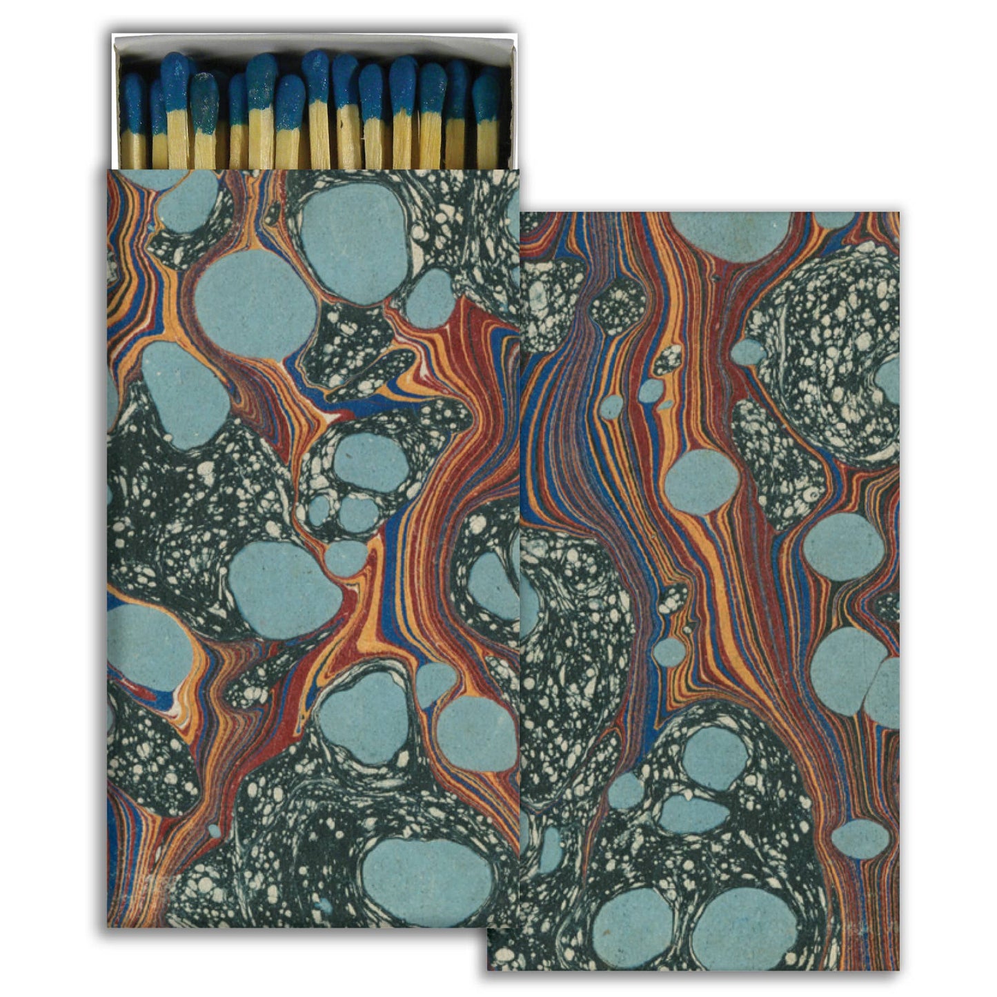 Blue Bubble Marble Safety Matches