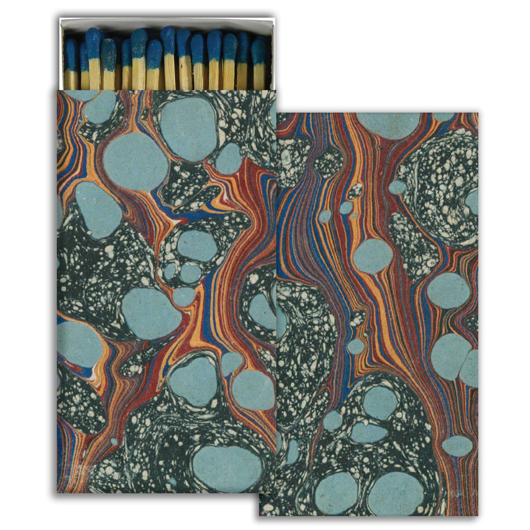Blue Bubble Marble Safety Matches